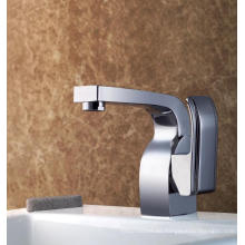 Grifo de lavabo de latón duradero solo mango baño de agua robinet (q3034)